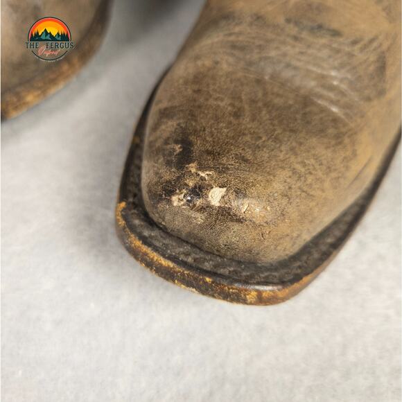 Sonora Double-H Cowboy Boots Brown Leather Western Country Rodeo Women's Size 7M - Picture 14 of 14